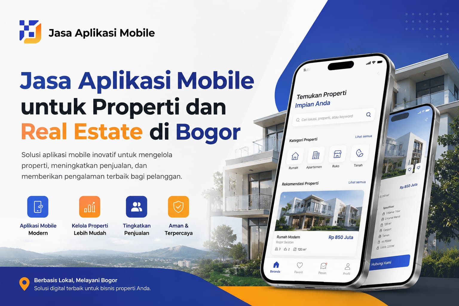 Jasa Aplikasi Mobile untuk Properti dan Real Estate di Bogor